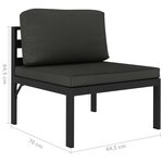 Salon de jardin meuble d'extérieur ensemble de mobilier 8 pièces avec coussins aluminium anthracite 02_0017465