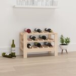 vidaXL Casier à vin 61 5x30x42 cm Bois de pin massif