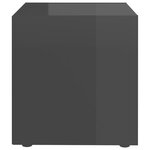 vidaXL Meubles TV 4 Pièces gris brillant 37x35x37 cm bois d’ingénierie