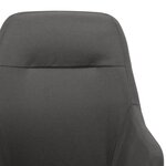 vidaXL Chaise à bascule Gris foncé Tissu