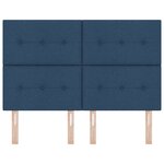 vidaXL Tête de lit LED Bleue 80 cm en tissu