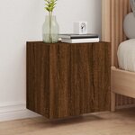 vidaXL Meuble TV mural chêne marron 40 5x30x40 cm bois d'ingénierie