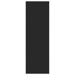 vidaXL Supports pour plantes 2 Pièces noir 33x33x100 cm bois d'ingénierie