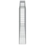 vidaXL Paniers à gabions arqués 8 Pièces 400x30x160/180 cm Fer galvanisé