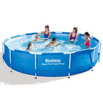 Bestway piscine ronde steel pro 366 x 76 cm cadre en acier 56706