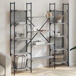 vidaXL Bibliothèque sonoma gris 155 5x24x166 5 cm bois d'ingénierie