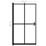 vidaXL Cabine de douche pliable ESG 80x140 cm Noir