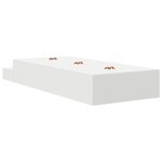 vidaXL Cadre de lit de rangement Blanc 100x200 cm