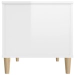 vidaXL Table basse Blanc brillant 90x44 5x45 cm Bois d'ingénierie
