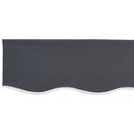 vidaXL Valance d'auvent pour cadre de 2 5 m anthracite 2 3x0 2 m