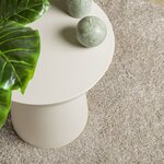 vidaXL Tapis ISTAN à poils longs aspect brillant beige Ø 160 cm