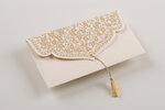 PAPERTREE TAJ Lot de 5 Enveloppes cadeau 19x10 cm - Beige poudré