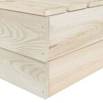 vidaXL Salon de jardin palette 5 Pièces Bois d'épicéa imprégné