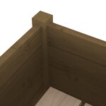 vidaXL Jardinière Marron miel 70x31x70 cm Bois de pin massif
