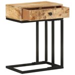 vidaXL Table d'appoint en forme d'U 45x30x61cm Bois de manguier massif
