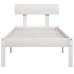 vidaXL Cadre de lit Blanc Bois de pin massif 100x200 cm