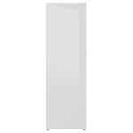 vidaXL Armoire de salle de bain Blanc brillant 30x30x95 cm