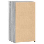 vidaXL Buffet sonoma gris 50x42 5x93 cm bois d'ingénierie