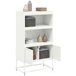 vidaXL Meuble TV jaune moutarde 100 5x39x60 5 cm acier