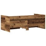 vidaXL Lit de jour avec tiroirs Bois ancien Bois d'ingénierie 90 x 200 cm