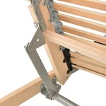vidaXL Sommier à lattes électrique sans matelas avec 7 zones 80x200 cm