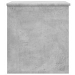 vidaXL Boîte de rangement gris béton 60x42x46 cm bois d'ingénierie