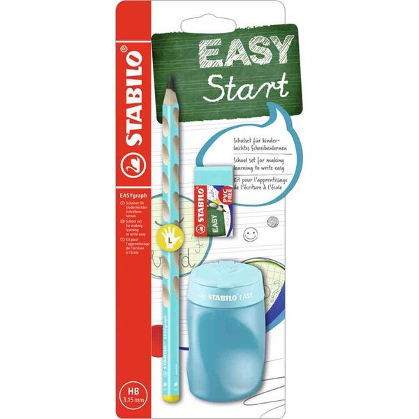 Kit pour écolier easygraph  pour droitiers  bleu stabilo