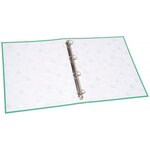 EXACOMPTA - Classeur a anneaux - Dos 40 mm - 21 x 29,7 - 4 anneaux - Remborde plastique 18/10eme - Couleur verte