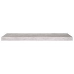 vidaXL Étagères murales flottantes 2 Pièces gris béton 80x23 5x3 8 cm MDF