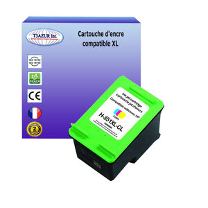 Cartouche compatible avec HP PhotoSmart D5345, D5360, D5363, D5368 remplace HP 351XL - Couleur - 18ml -T3AZUR
