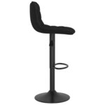 vidaXL Tabouret de bar Noir Velours
