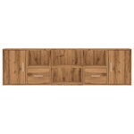 vidaXL Armoire d'angle chêne artisanal 160x40x45 cm bois d'ingénierie