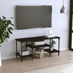 vidaXL Meuble TV noir 102x35x45 5 cm bois d'ingénierie