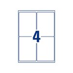 Boîte de 400 étiquettes adresse laser recyclées blanc 99,1 x 139 mm avery