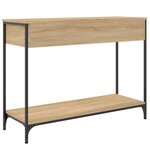 vidaXL Table console chêne sonoma 100x34 5x75 cm bois d'ingénierie