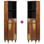 vidaXL Buffet 38x33x160 cm en bois massif de manguier