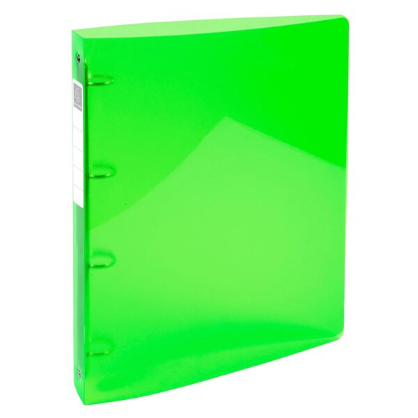 Classeur 4 Anneaux 30mm Iderama Pp Polypropylène 7/10e - A4 Maxi - Vert Anis - X 10 - Exacompta
