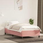 vidaXL Cadre de lit Rose 80x200 cm Velours
