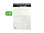 50 Enveloppes plastique opaques 80 microns N°3 - 295x370mm