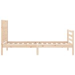 vidaXL Cadre de lit sans matelas bois massif