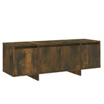 vidaXL Meuble TV chêne fumé 120x30x40 5 cm bois d'ingénierie