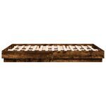 vidaXL Cadre de lit sans matelas chêne fumé 160x200 cm
