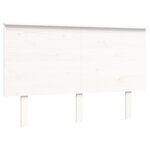 vidaXL Cadre de lit sans matelas blanc 140x190 cm bois massif