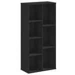 vidaXL Bibliothèque noir 50x25x105 cm bois d'ingénierie