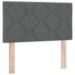 Tête de lit LED vidaXL Design à Blocs en Diamant Gris Foncé 80 cm Tissu