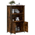 vidaXL Buffet haut chêne fumé 62x32x103 5 cm bois d'ingénierie