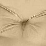 vidaXL Coussins de banc de jardin lot de 2 beige mélangé tissu