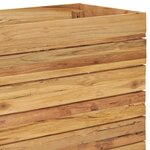 vidaXL Lit surélevé 150x40x55 cm bois de teck recyclé et acier