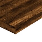 vidaXL Étagères murales 4Pièces chêne fumé 100x10x1 5cm bois d'ingénierie