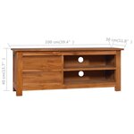 vidaXL Meuble TV 100x30x40 cm Bois de teck solide